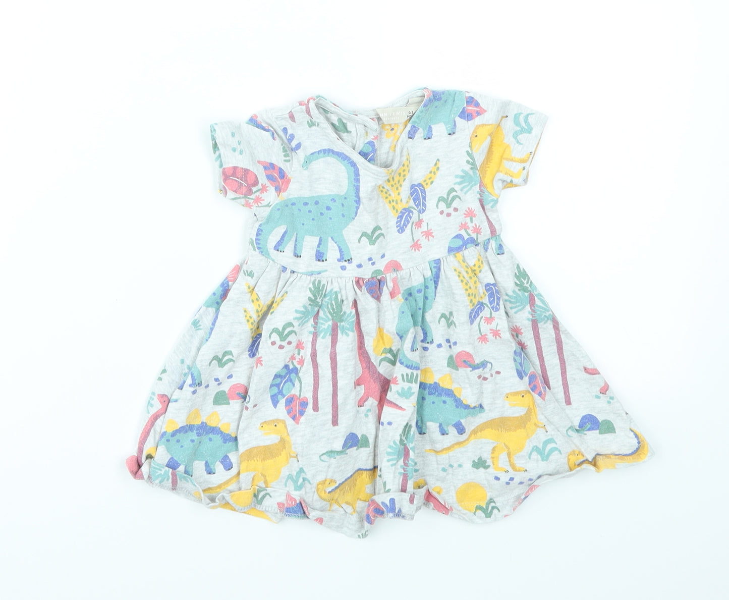 jhon lewis  Girls Multicoloured Animal Print  Fit & Flare  Size 0-3 Months
