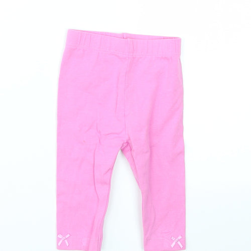 George Girls Pink   Capri Leggings Size 3-6 Months