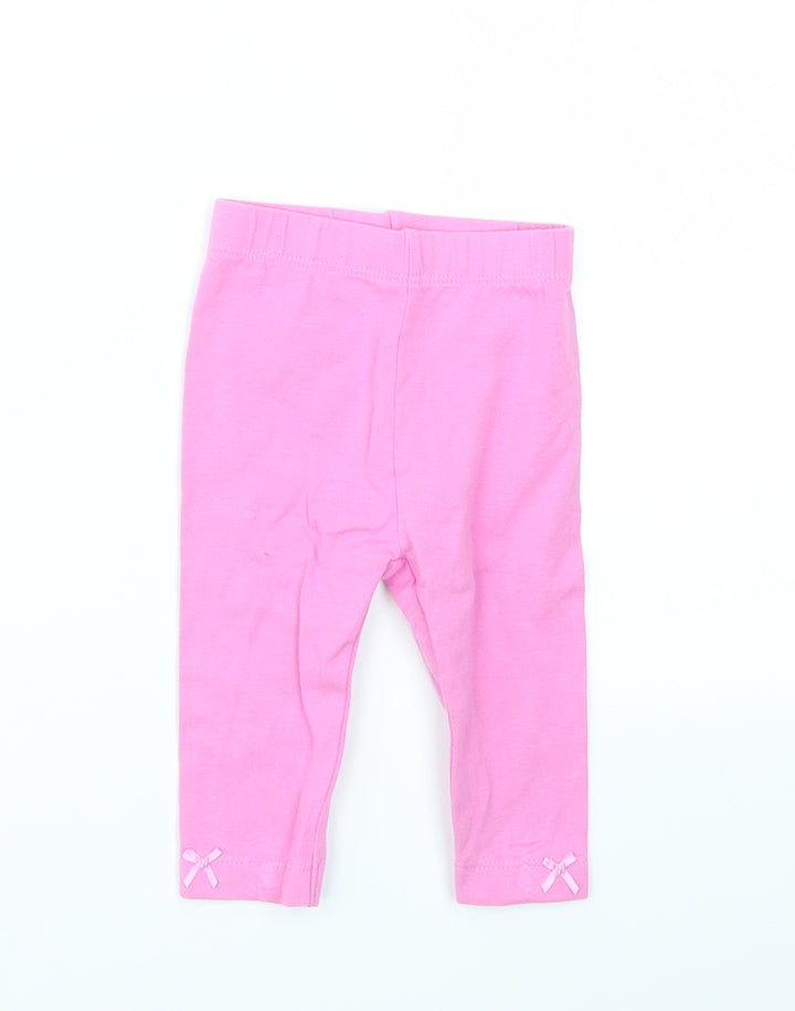 George Girls Pink Capri Leggings Size 3-6 Months