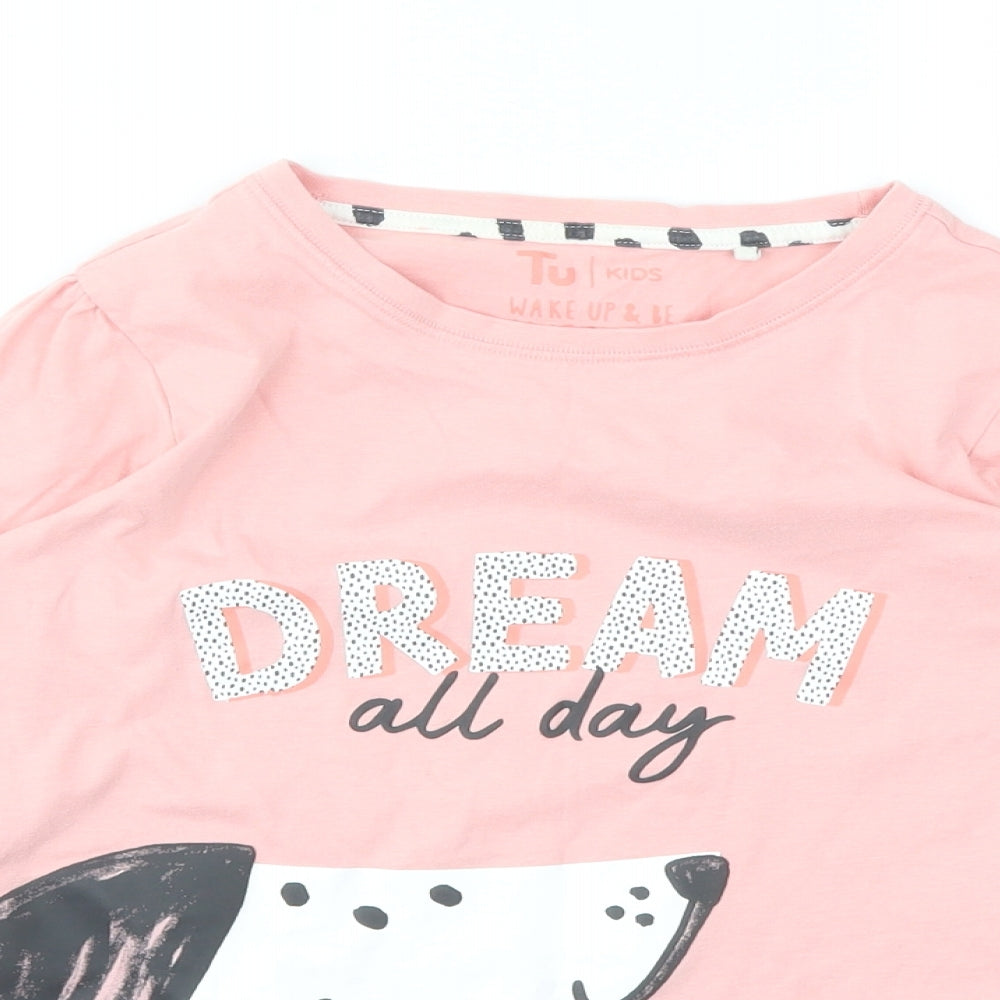 TU Girls Pink   Basic T-Shirt Size 11-12 Years