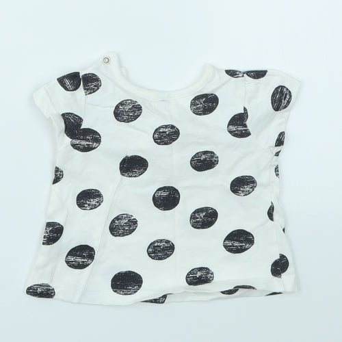 Nutmeg Girls Multicoloured Spotted  Basic T-Shirt Size 0-3 Months