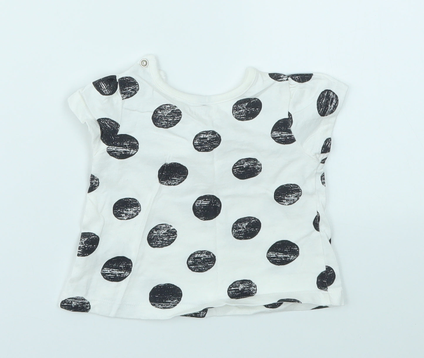 Nutmeg Girls Multicoloured Spotted  Basic T-Shirt Size 0-3 Months