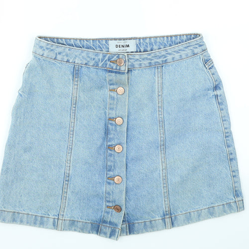 New Look Womens Blue   A-Line Skirt Size 12