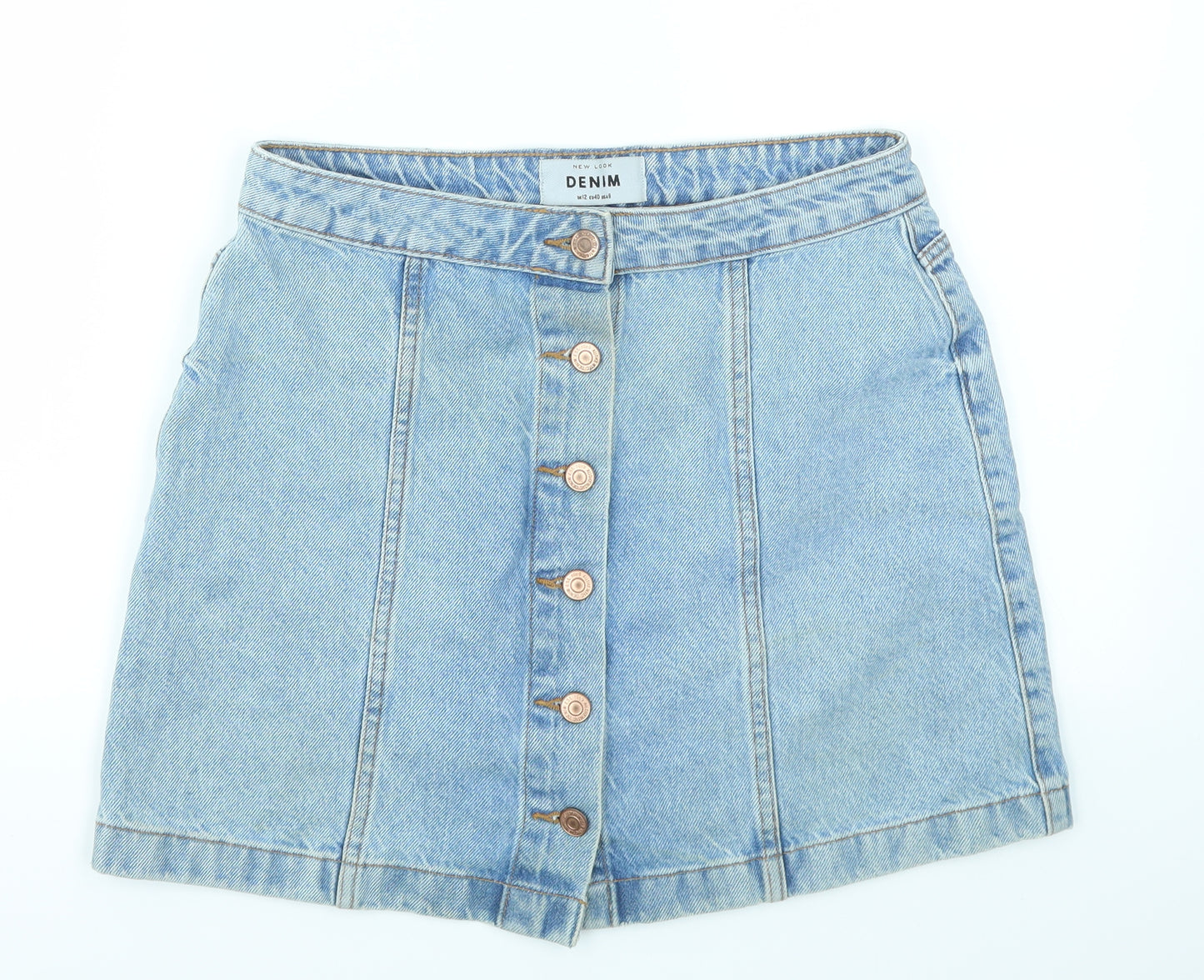 New Look Womens Blue   A-Line Skirt Size 12
