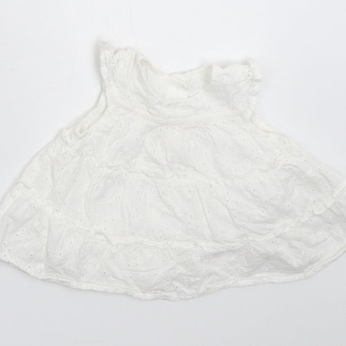 George Girls White   Fit & Flare  Size Newborn