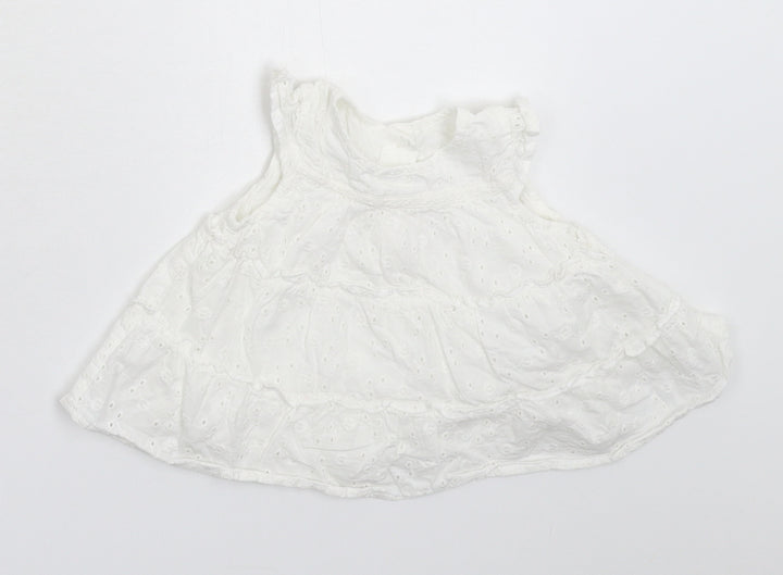 George Girls White Fit & Flare Size Newborn