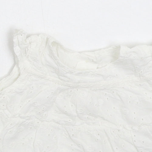 George Girls White   Fit & Flare  Size Newborn