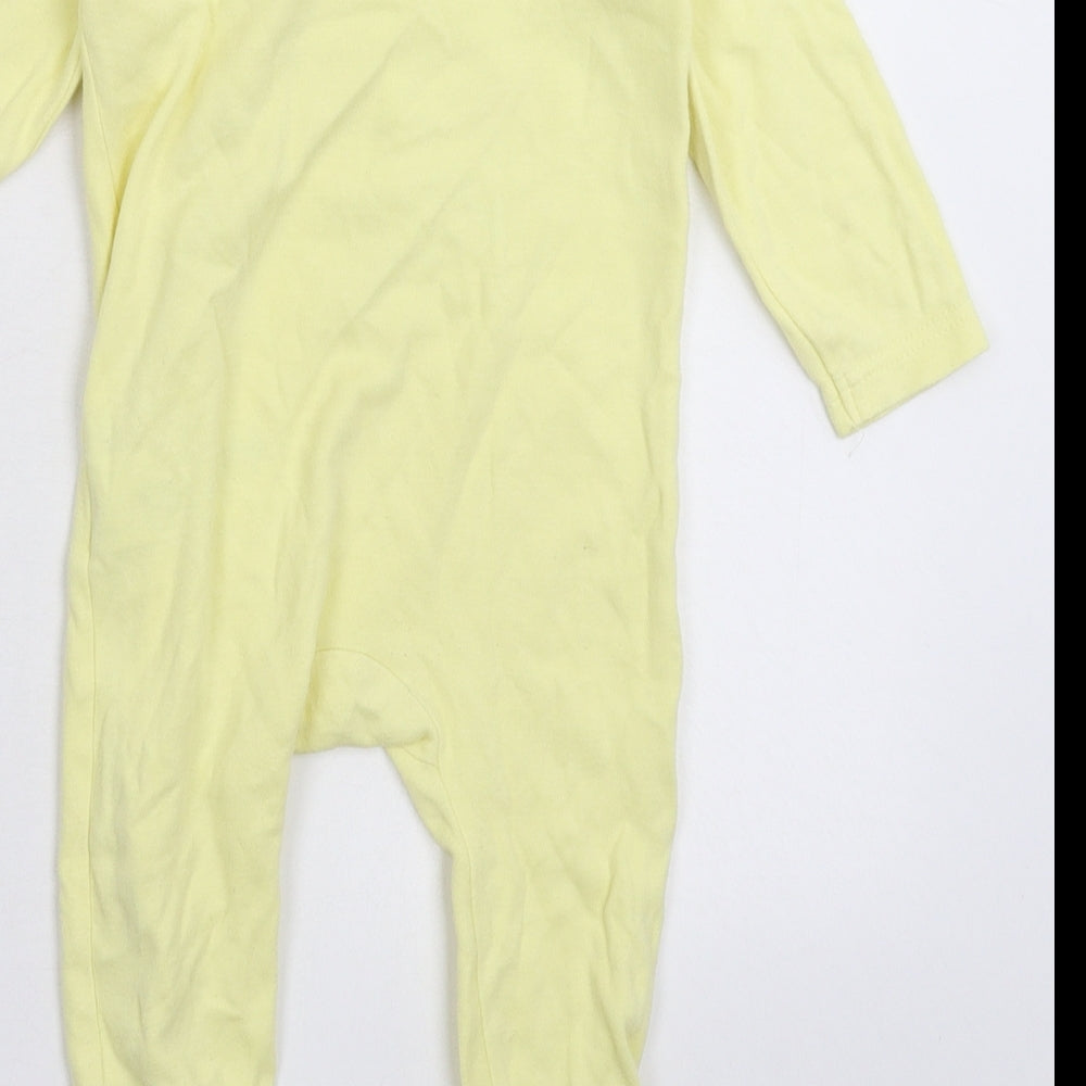 Blue Zoo Girls Yellow Floral  Babygrow One-Piece Size 9-12 Months