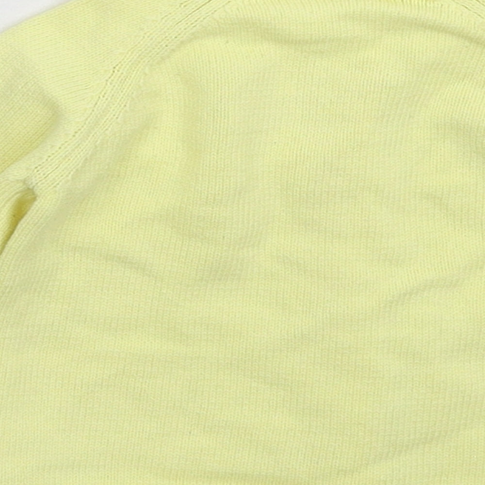 Nutmeg Baby Yellow  Knit Cardigan Jumper Size 9-12 Months