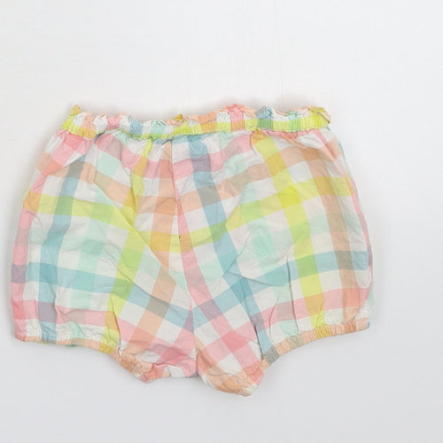 H&M Girls Multicoloured Check  Cropped Trousers Size 9-12 Months  - Shorts