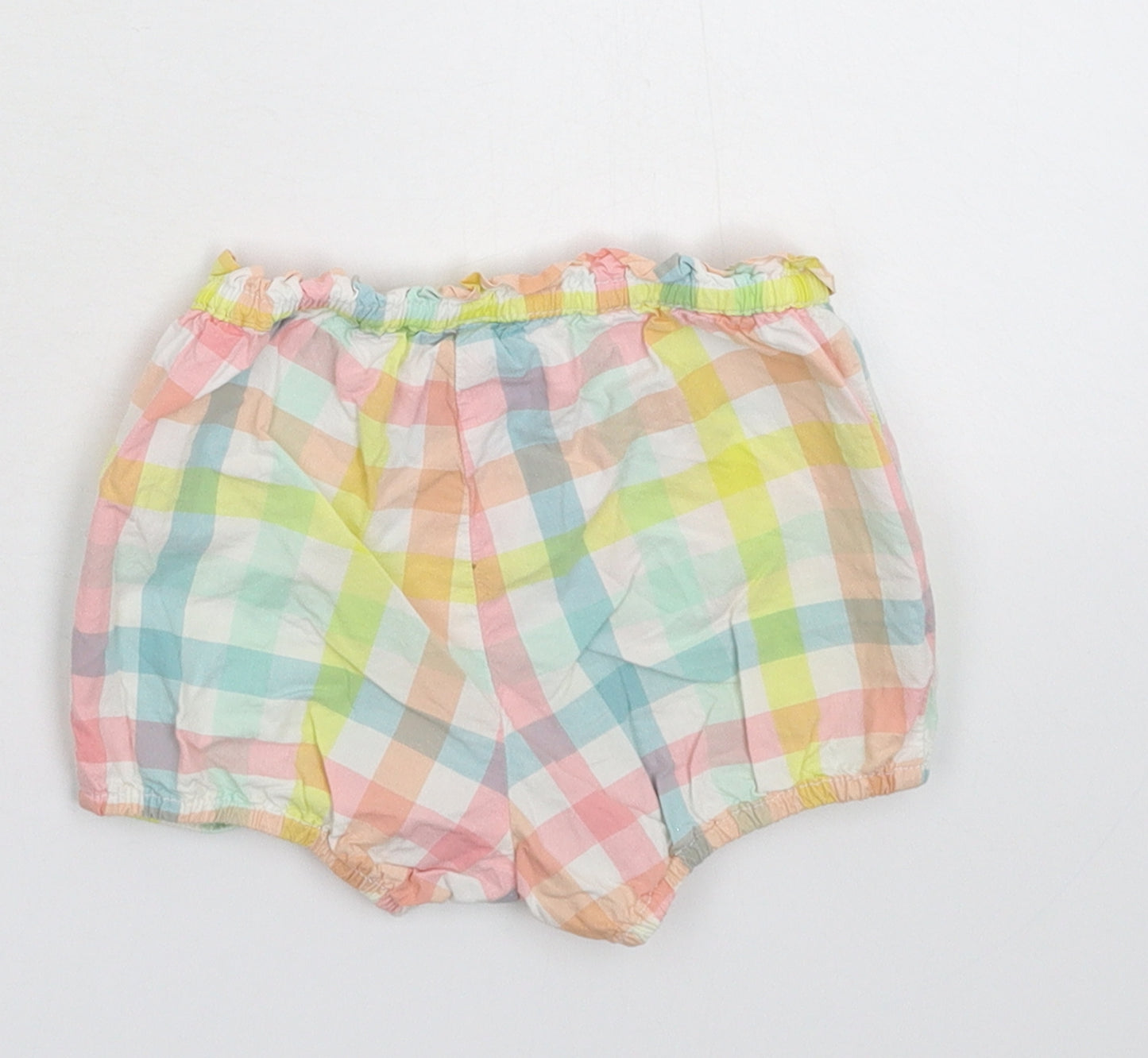 H&M Girls Multicoloured Check  Cropped Trousers Size 9-12 Months  - Shorts