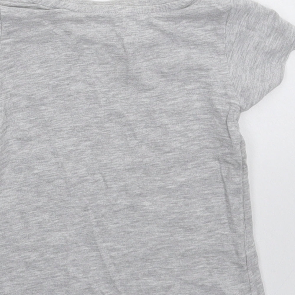 Nutmeg Girls Grey   Basic T-Shirt Size 18-24 Months