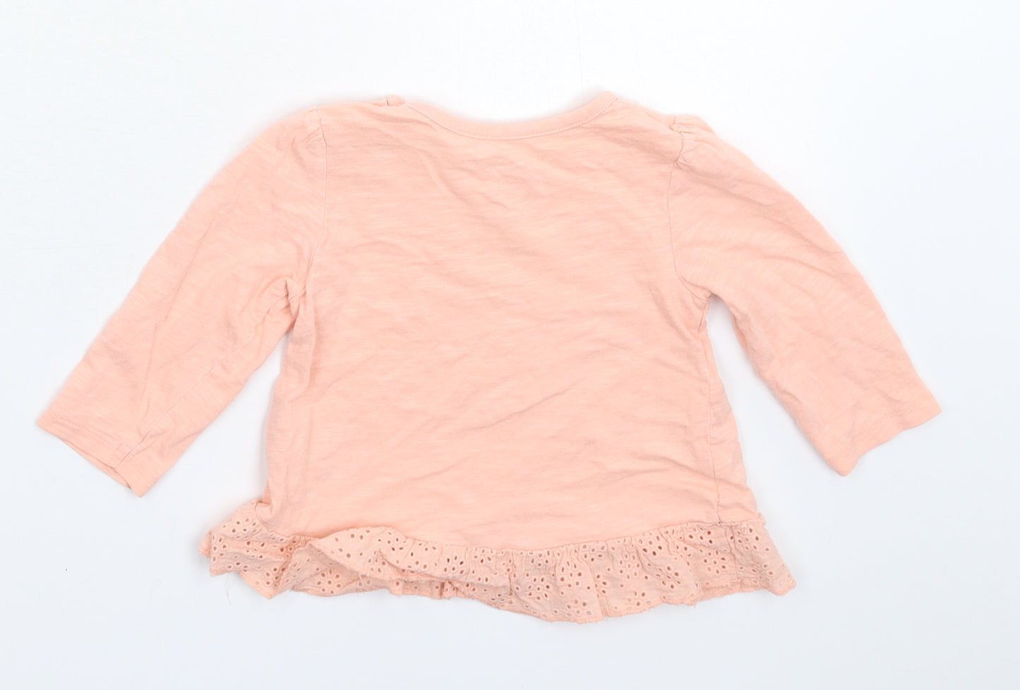 Nutmeg Girls Pink   Basic T-Shirt Size 9-12 Months