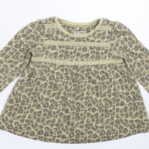 NEXT Girls Grey Floral  Fit & Flare  Size 12-18 Months