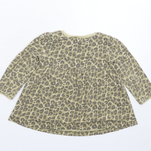 NEXT Girls Grey Floral  Fit & Flare  Size 12-18 Months