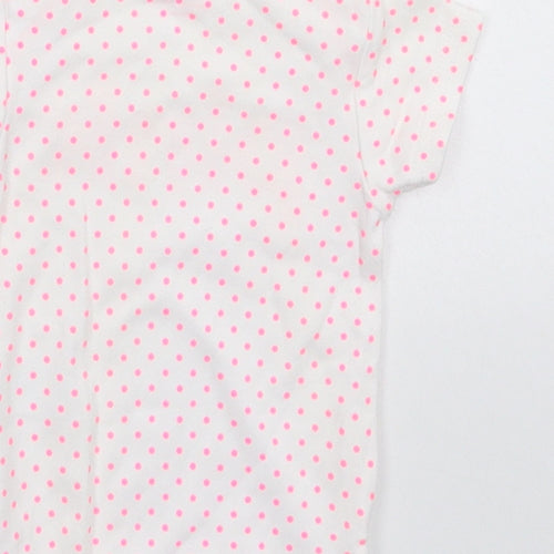 NEXT Girls White Spotted  Babygrow One-Piece Size Newborn