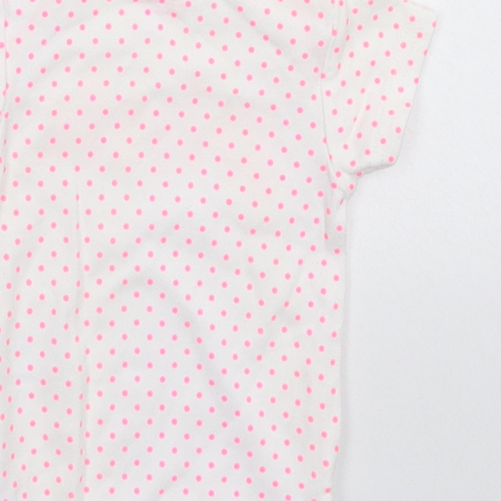 NEXT Girls White Spotted  Babygrow One-Piece Size Newborn