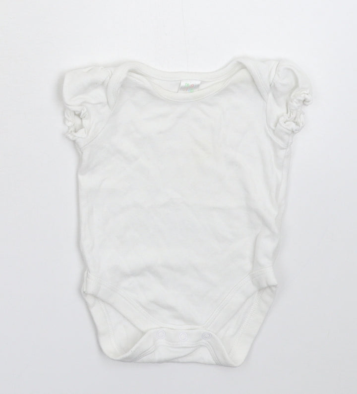 Mini Club Baby White Babygrow One-Piece Size 0-3 Months
