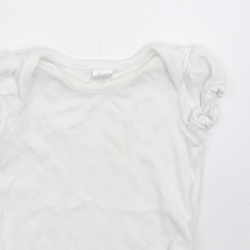 Mini Club Baby White   Babygrow One-Piece Size 0-3 Months