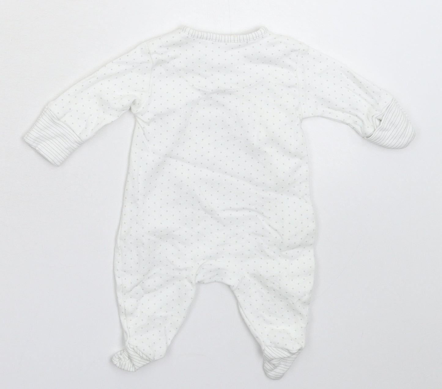 NEXT Baby White Geometric  Babygrow One-Piece Size Newborn