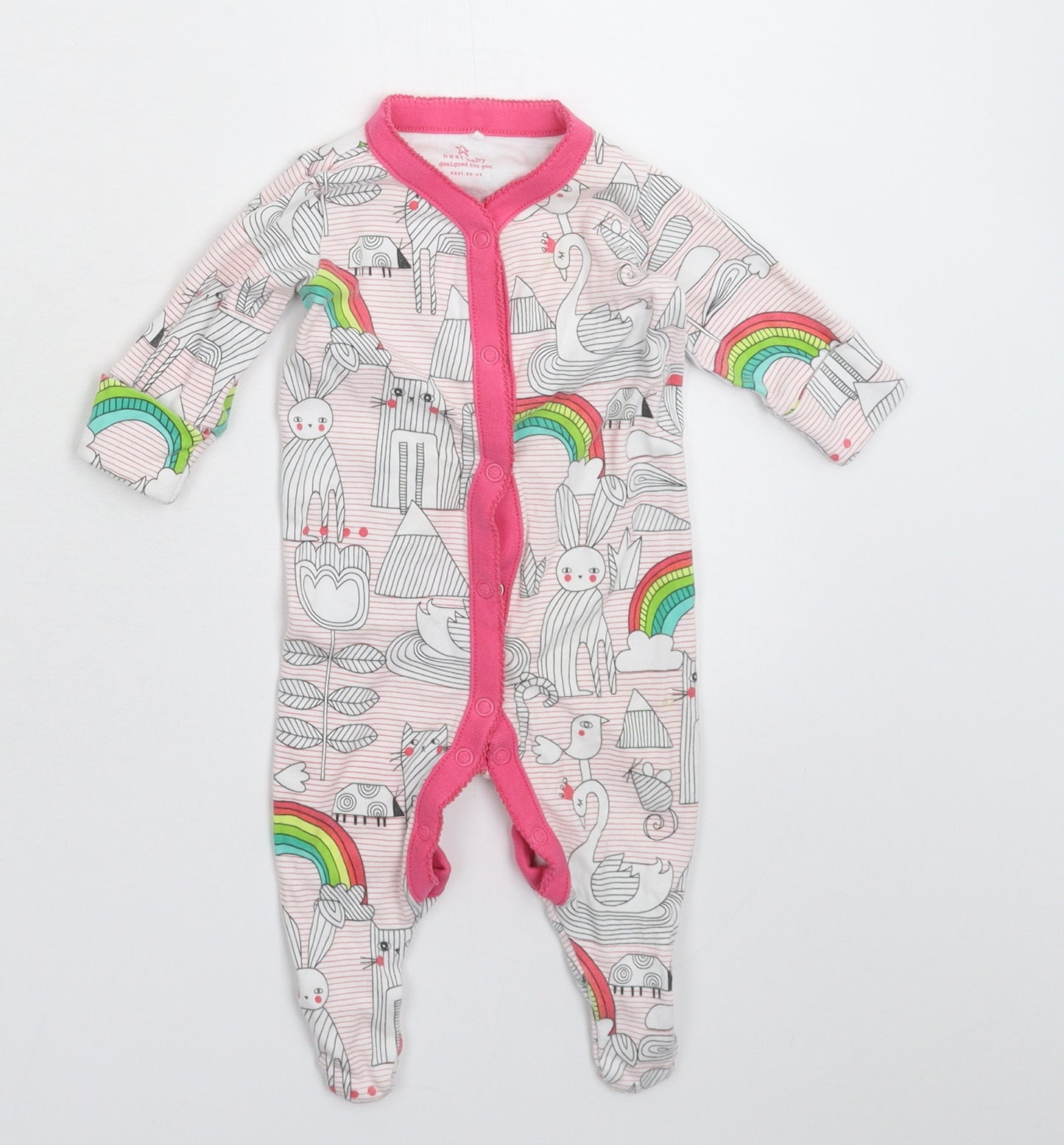 NEXT Baby Multicoloured   Babygrow One-Piece Size 0-3 Months