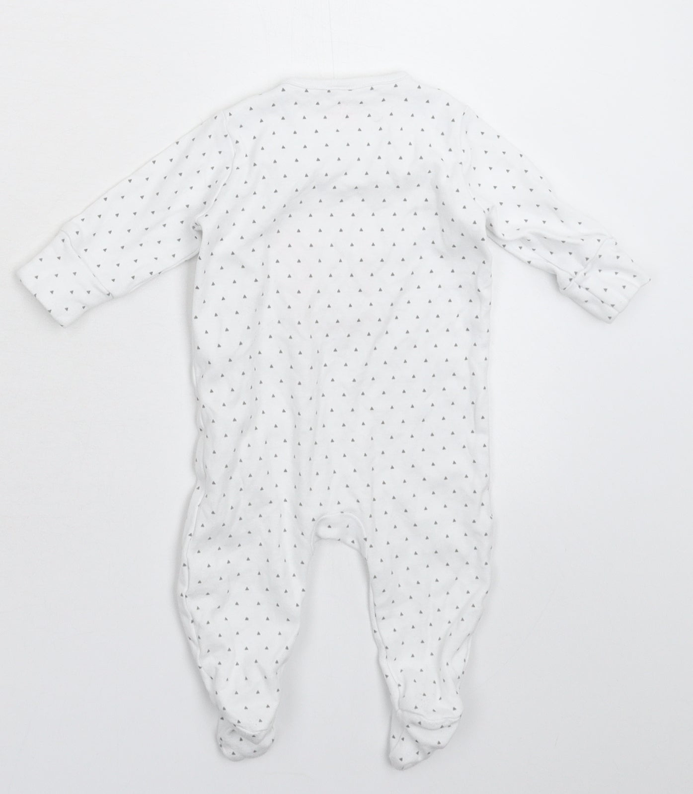 NEXT Baby White Geometric  Babygrow One-Piece Size 0-3 Months