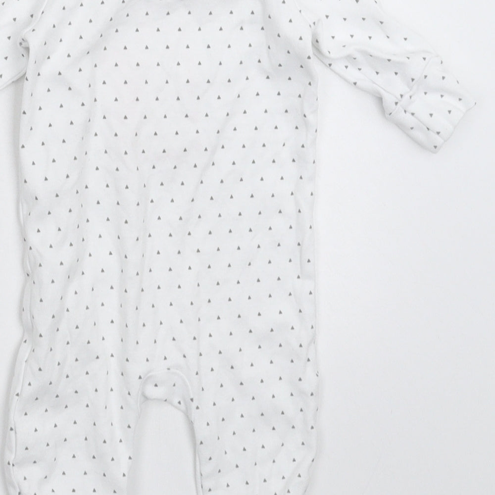 NEXT Baby White Geometric  Babygrow One-Piece Size 0-3 Months