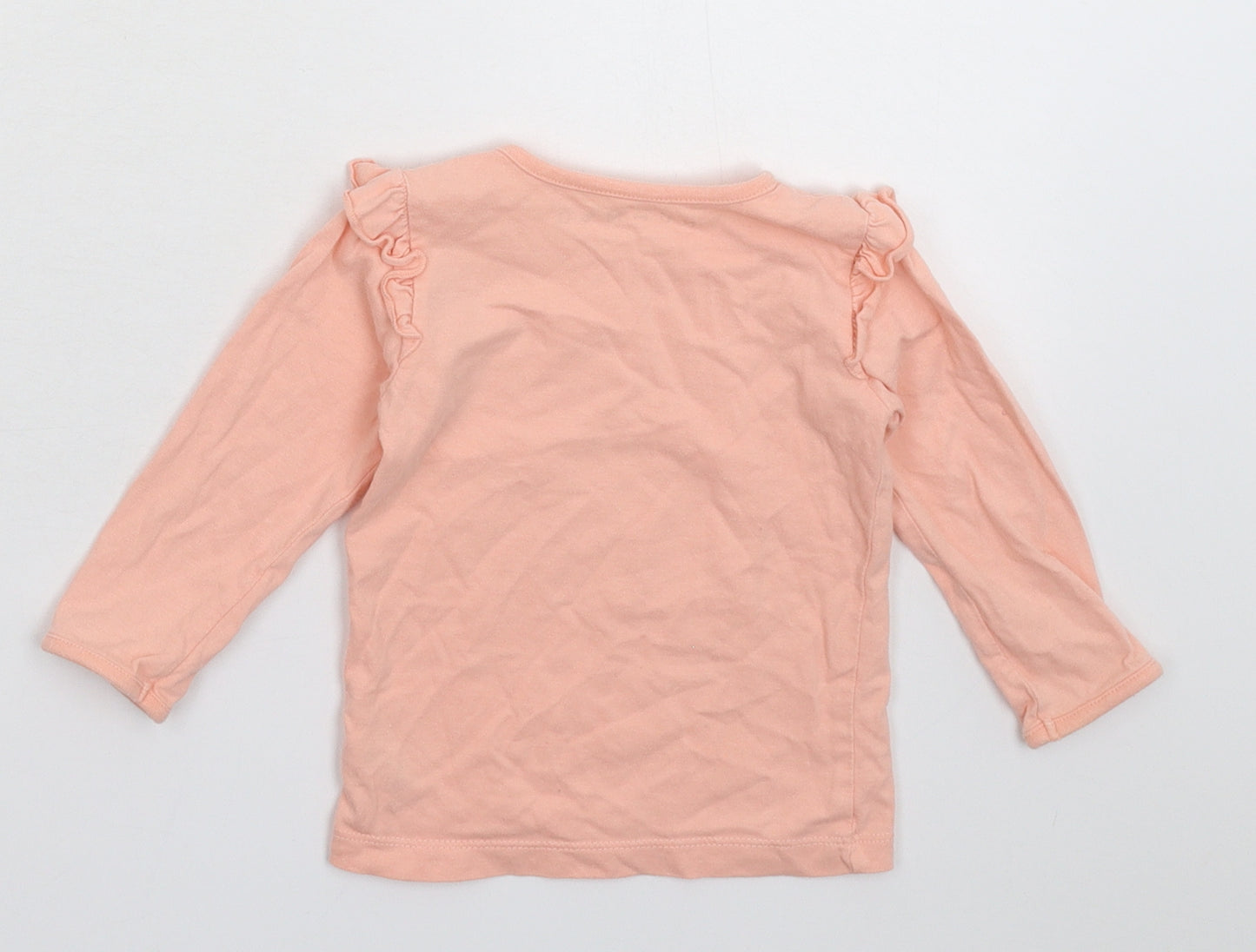 Nutmeg Girls Pink   Basic T-Shirt Size 9-12 Months