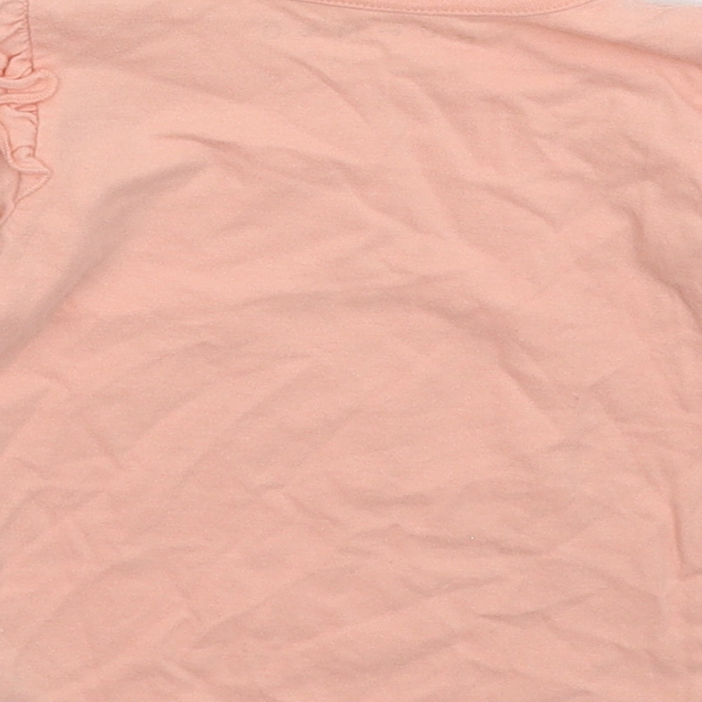 Nutmeg Girls Pink   Basic T-Shirt Size 9-12 Months