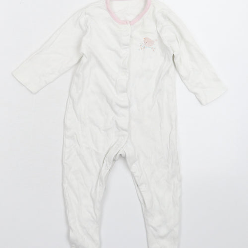 Mini Club Baby White   Babygrow One-Piece Size 3-6 Months