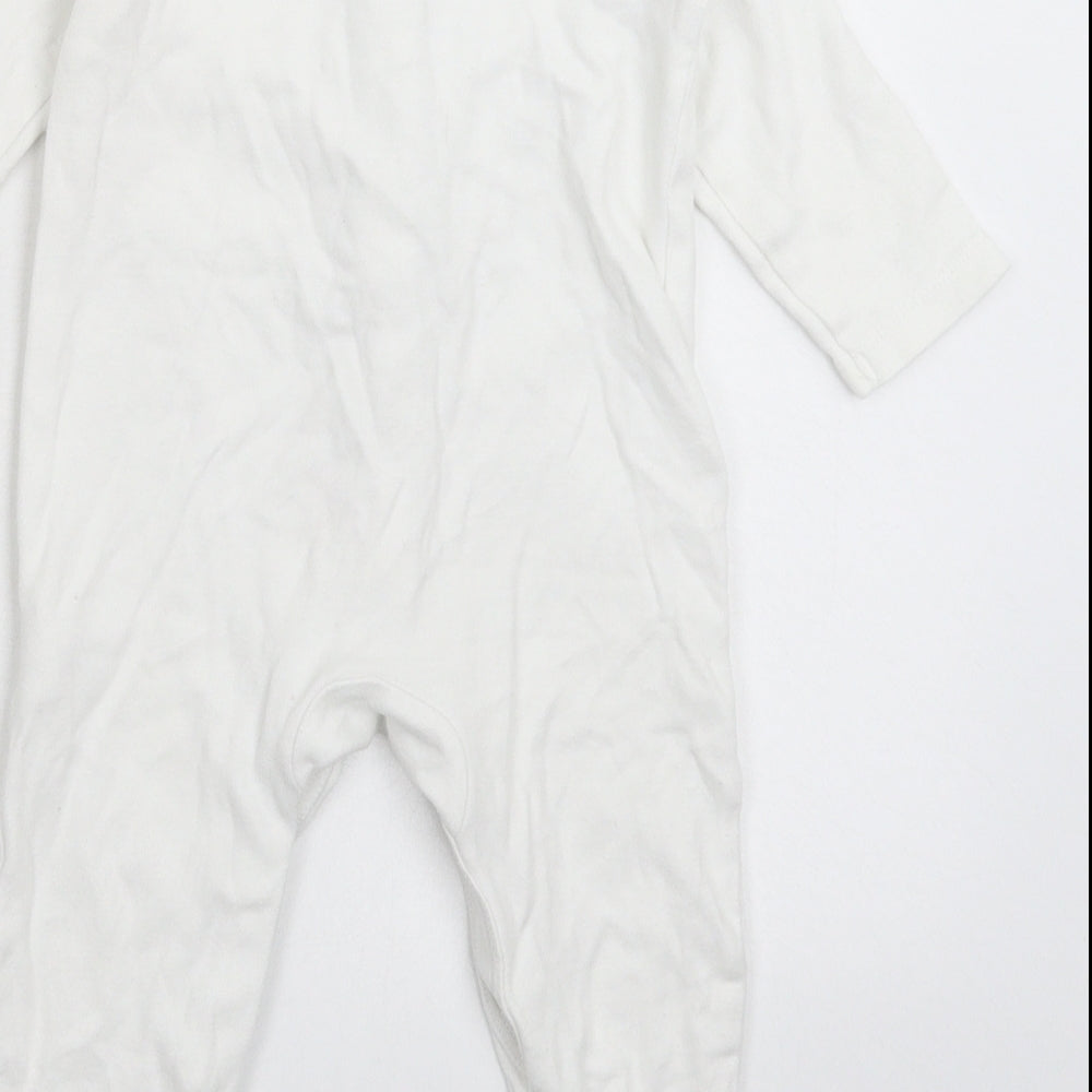 Mini Club Baby White   Babygrow One-Piece Size 3-6 Months