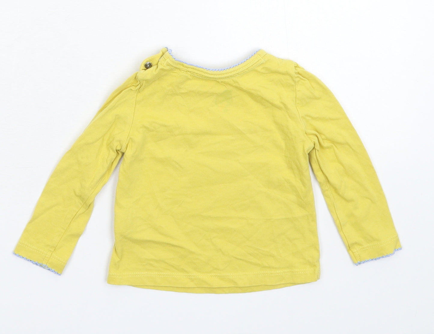 TU Girls Yellow   Basic T-Shirt Size 3-6 Months