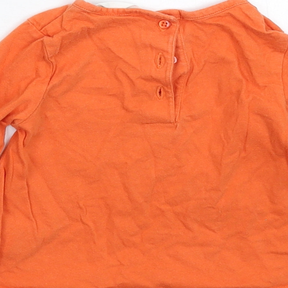 George Baby Orange   Basic T-Shirt Size 6-9 Months
