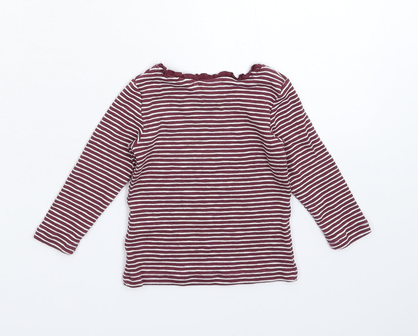 NEXT Baby Purple Striped  Basic T-Shirt Size 3-6 Months