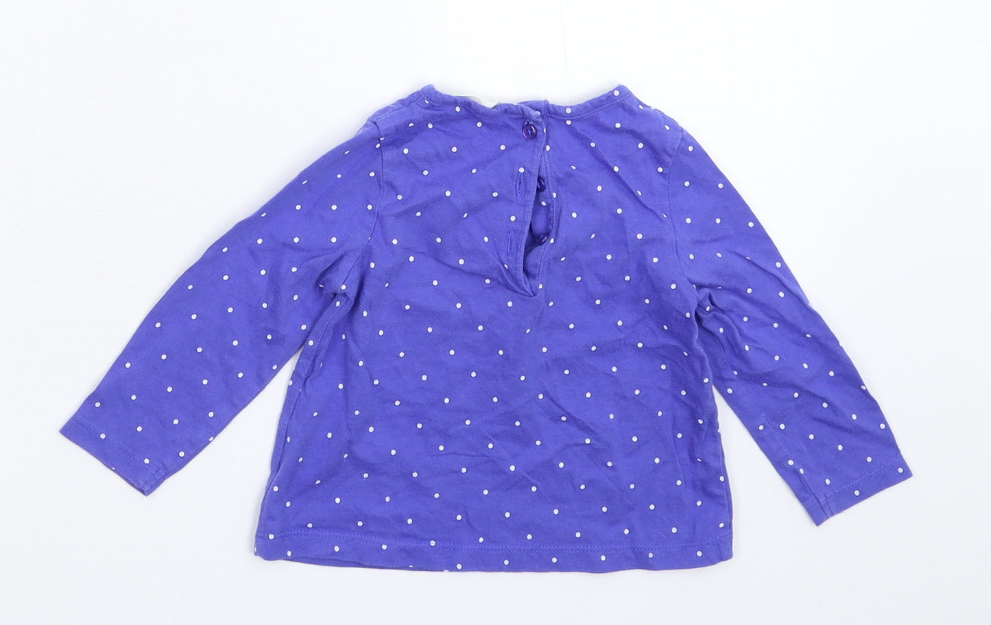 John Lewis Baby Blue Spotted  Basic T-Shirt Size 3-6 Months