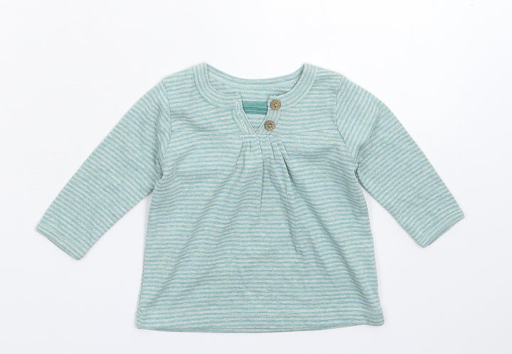 NEXT Baby Green Striped  Basic T-Shirt Size 3-6 Months
