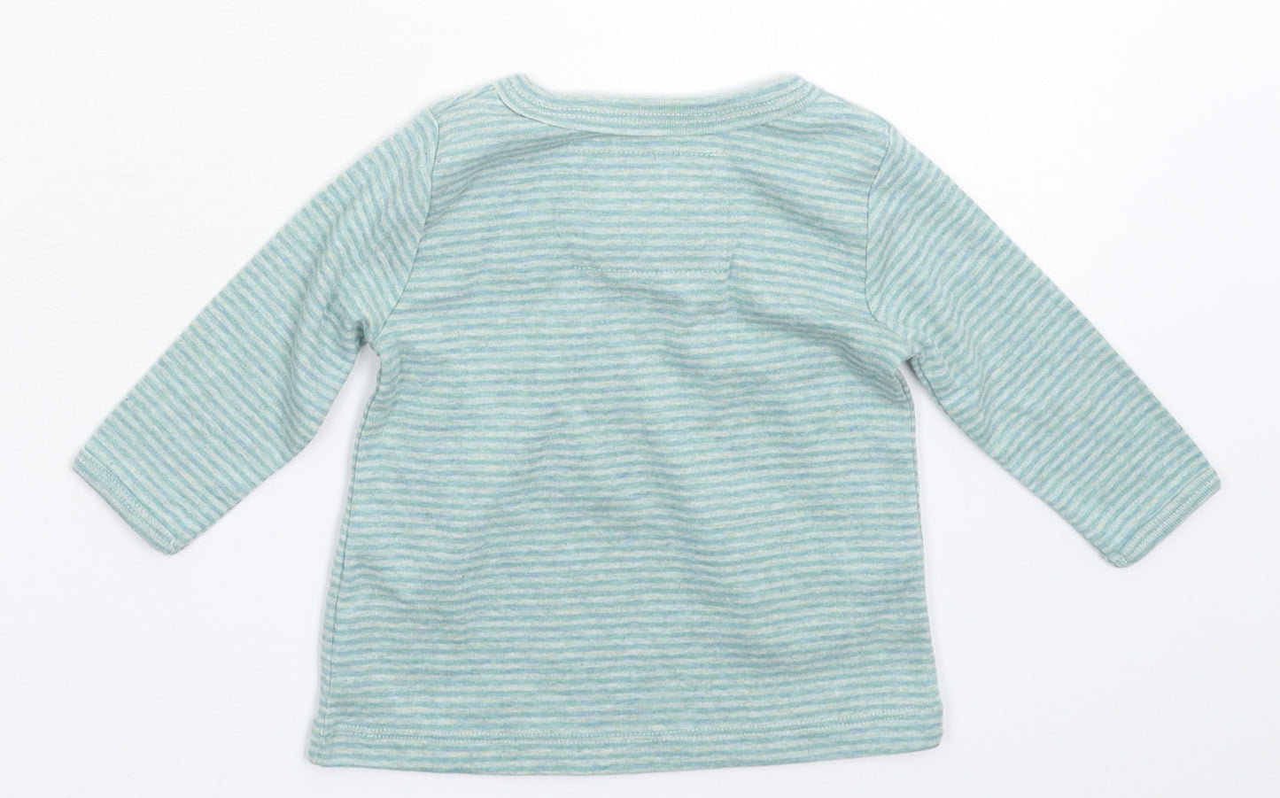 NEXT Baby Green Striped  Basic T-Shirt Size 3-6 Months
