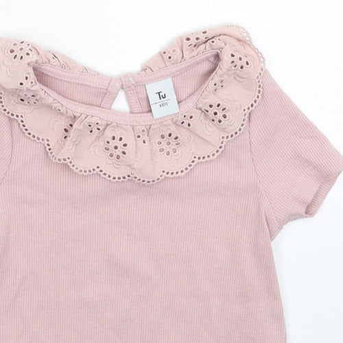 TU Baby Pink   Basic T-Shirt Size 18-24 Months