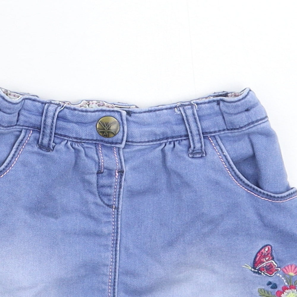 Nutmeg Girls Blue  Denim A-Line Skirt Size 18-24 Months