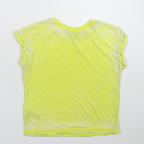 Miss Selfridge Womens Yellow   Basic T-Shirt Size 6