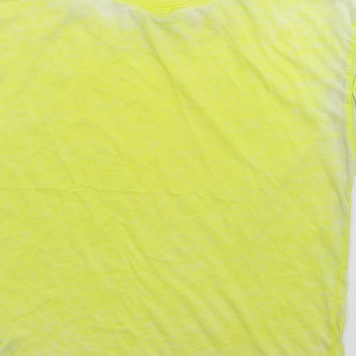 Miss Selfridge Womens Yellow   Basic T-Shirt Size 6