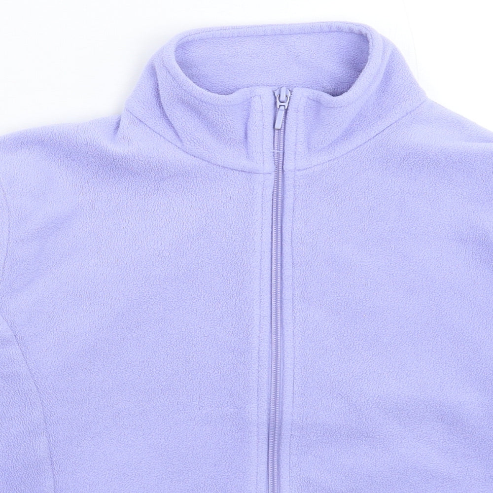 Marks and Spencer Womens Purple  Fleece Jacket  Size 14