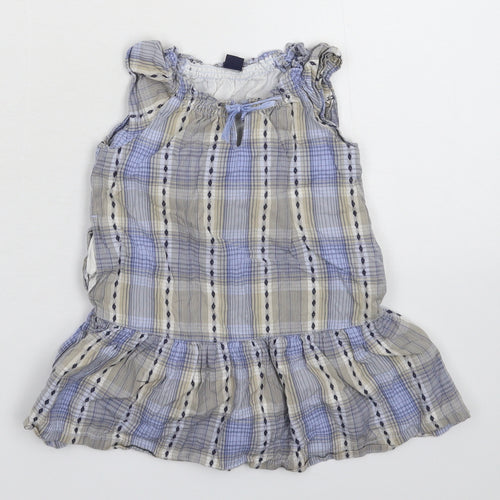 Gap Girls Multicoloured Check  Fit & Flare  Size 24 Months