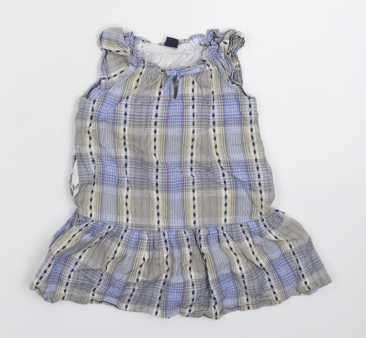 Gap Girls Multicoloured Check  Fit & Flare  Size 24 Months