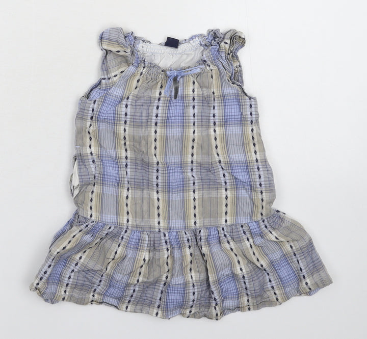Gap Girls Multicoloured Check  Fit & Flare  Size 24 Months