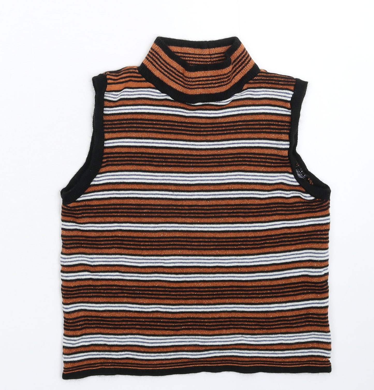 Knitty Womens Multicoloured Striped Knit Pullover Jumper Size 10