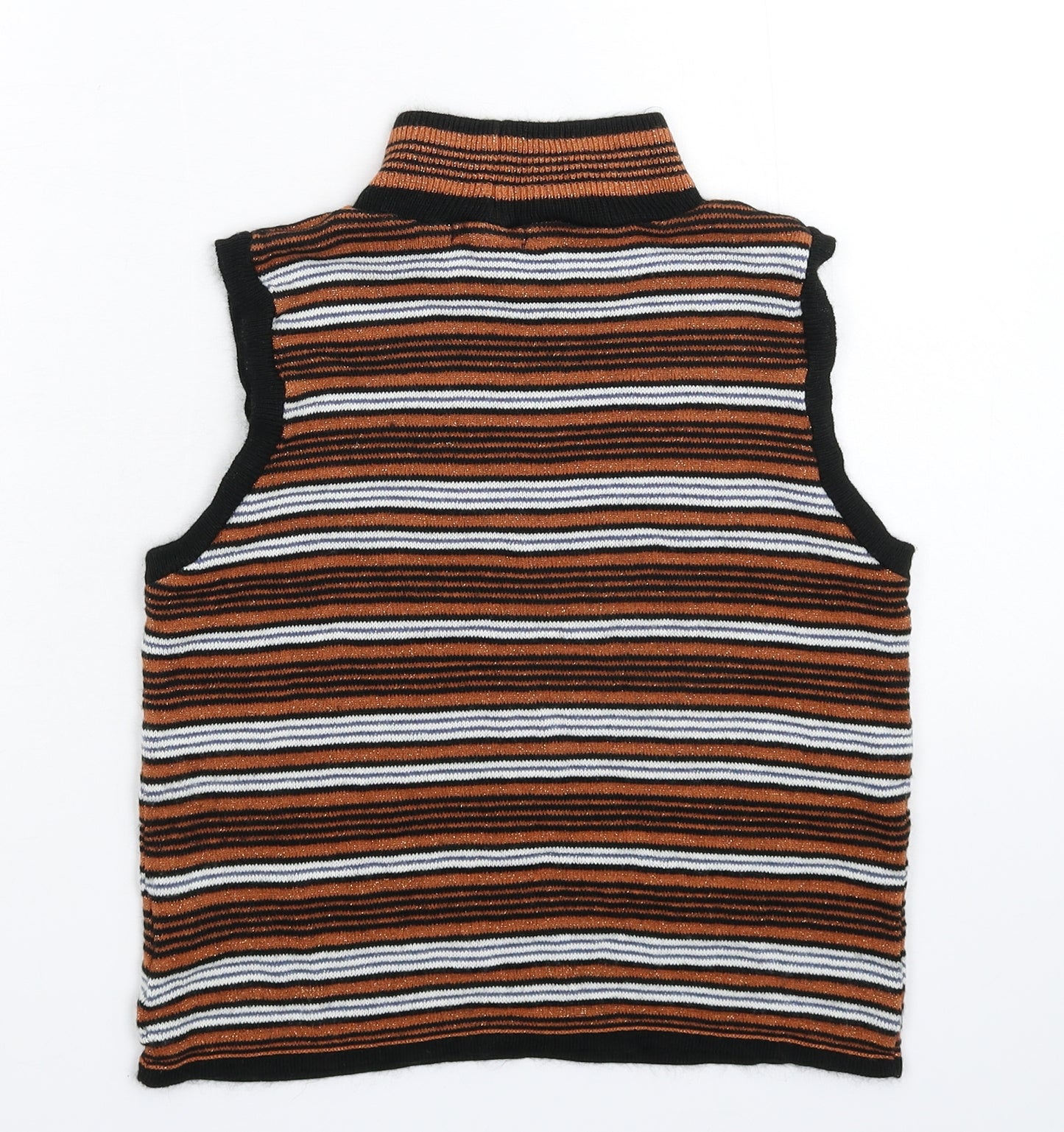 Knitty Womens Multicoloured Striped Knit Pullover Jumper Size 10