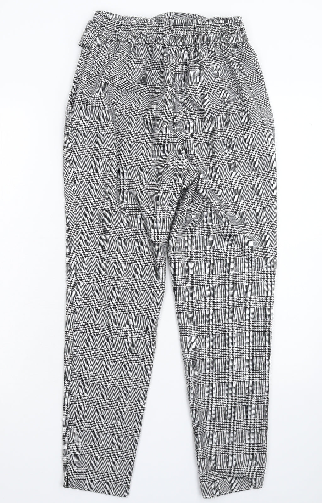 River Island Womens Grey Check  Trousers  Size 8 L26 in