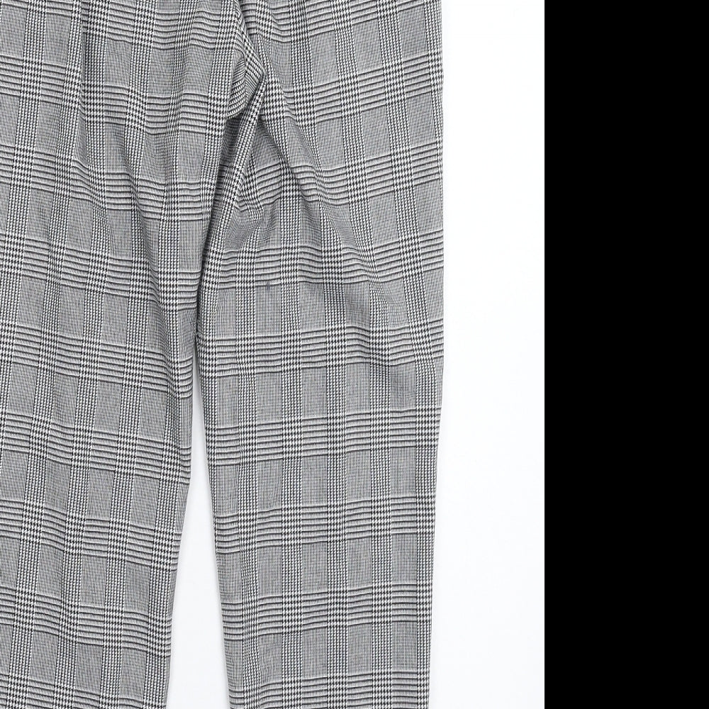River Island Womens Grey Check  Trousers  Size 8 L26 in