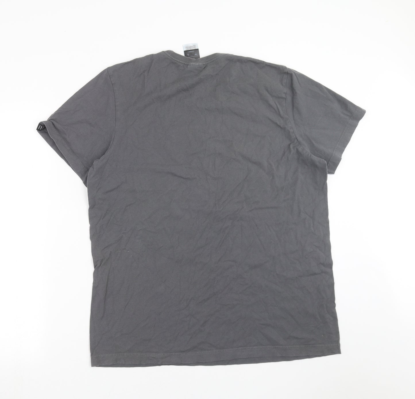 adidas Mens Grey    T-Shirt Size L